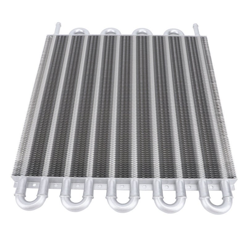 10 Row Silver Aluminum Transmission Oil Cooler Enhanced Performance - Easy Installation Efficient Cooling for Vehicles in Harsh Conditions - Image 3
