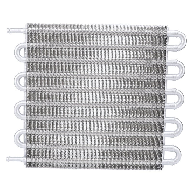 10 Row Silver Aluminum Transmission Oil Cooler Enhanced Performance - Easy Installation Efficient Cooling for Vehicles in Harsh Conditions - Image 2