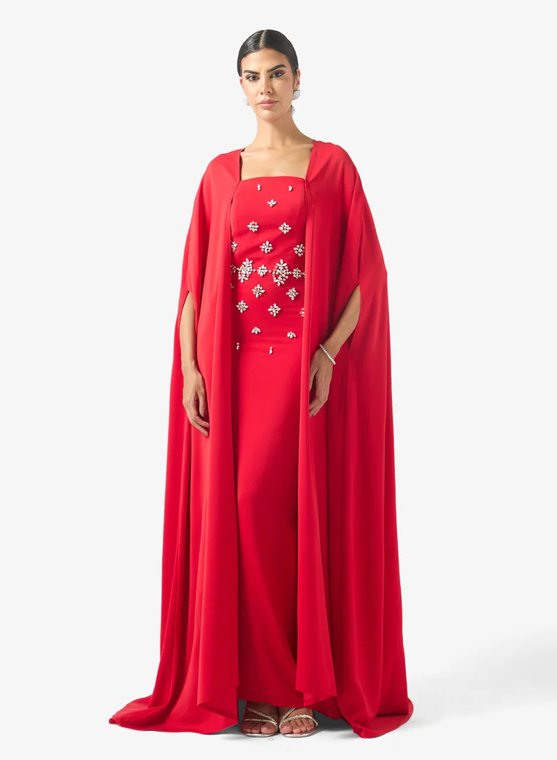 Two Pcs Crystal Cape Set