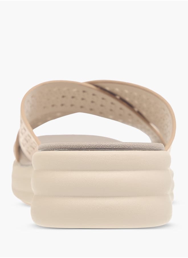 Le Confort - Women Cross Strap Slip-On Sandals - Image 1
