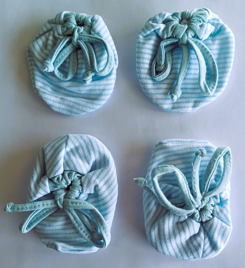 CUTEABLY mittens and socks for new born baby, 0-12 Months (5) - Image 5