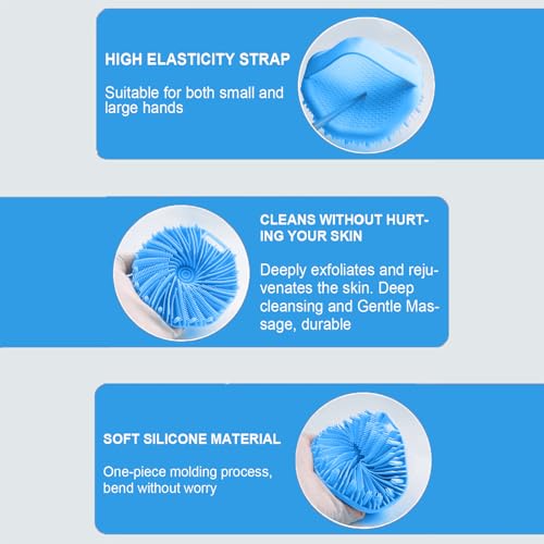 RamPula Silicone Body Scrubber for Shower, Shower Body Brush for Effective Showering Exfoliation and Gentle Massage Back Scrubber with Soft Bristles, Loofah Alternative for Sensitive Skin, Gift for Family - Image 4