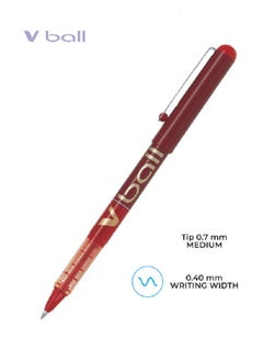 PILOT Pilot V-Ball 0.7mm Liquid Ink Pen- BL-VB7 Red 