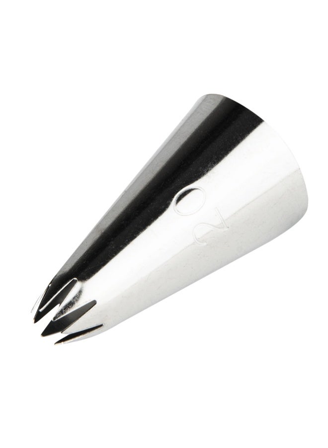 Restaurantware Pastry Tek Piping Tip, 1 Open Star Decorating Tip - #20, Dent-Resistant, Stainless Steel Icing Tip, Dishwasher-Safe, Decorate Cupcakes, Cakes, or Cookies - Image 1