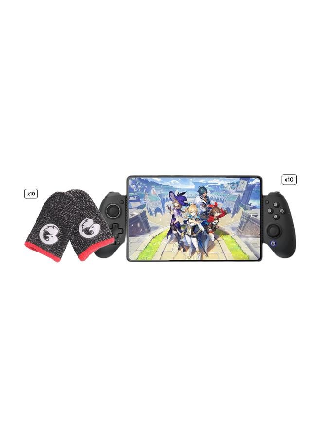 GameSir عبوة من 2 أكمام أصابع تالون وجهاز تحكم ألعاب بلوتوث Galileo G8 Plus لجهاز سويتش و iOS و Android و الأجهزة اللوحية، جهاز تحكم لاسلكي مع عصي تحكم بتأثير هول/زناد هول، العب ماينكرافت، جينشين إيفكت، حزمة كول أوف ديوتي موبايل - Image 1