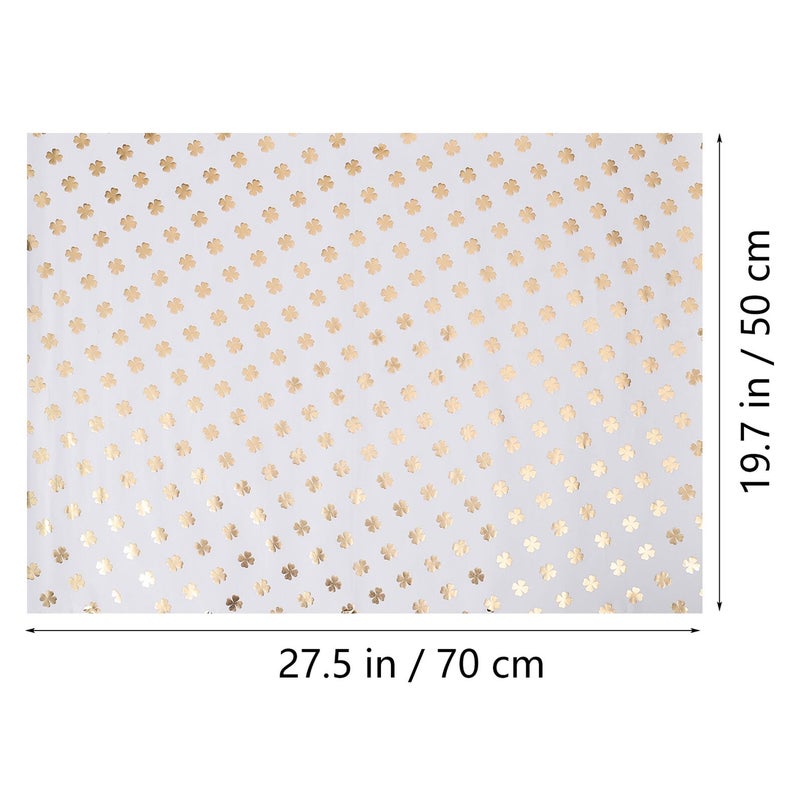 Clover Pattern Wrapping Paper 5 Sheets Set Thickened DIY Gift Decorative Paper for Birthday Book Packing - Image 3