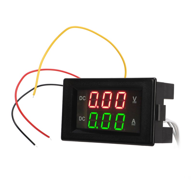 2 in 1 Current Voltage Meter 300V 20A Dual Digital Display LED Volt Amp Tester Gauge for Vehicles - Image 3