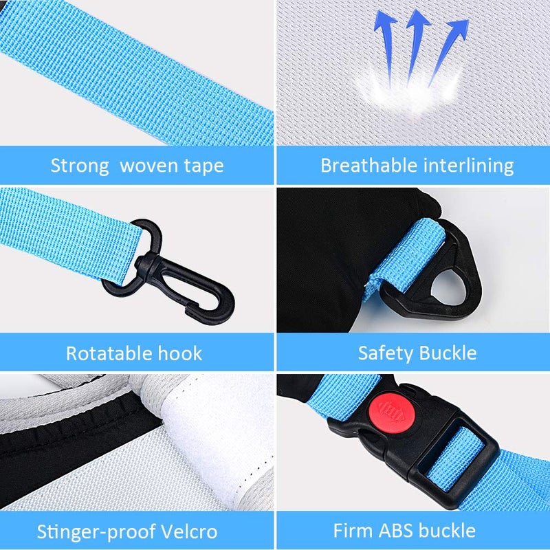 ORANGEHOME Baby Walker Toddler Walking Harness Helper and 2 Pair Knee Pads Adjustable Standing Up and Walking Learning Helper for Toddler 7-24 Month-Blue - Image 4