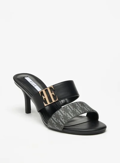 ايل Women's Strappy Slip-On Sandals with Stiletto Heels