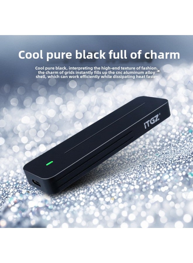 ITGZ M.2 Mobile Solid State Hard Disk Box 10G/20G Dual Protocol 10Gbps Computer Notebook Mobile Phone Universal-Color:[rtl9220 Dual Protocol Hard Drive Enclosure 20g Black]  - Image 5