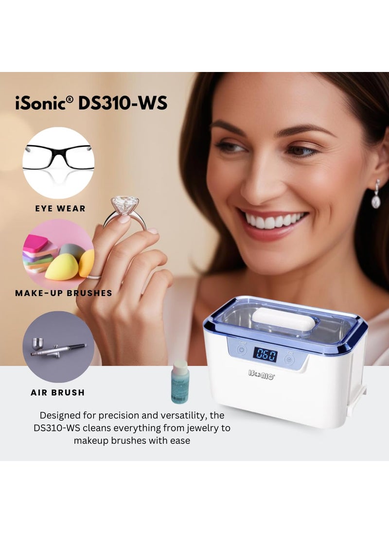 iSONIC iSonic DS310WS Miniaturized Commercial Ultrasonic Cleaner with SS Beaker Holder Set for Jewelry Cosmetic Tools Eyeglasses 110V 55W  - Image 4
