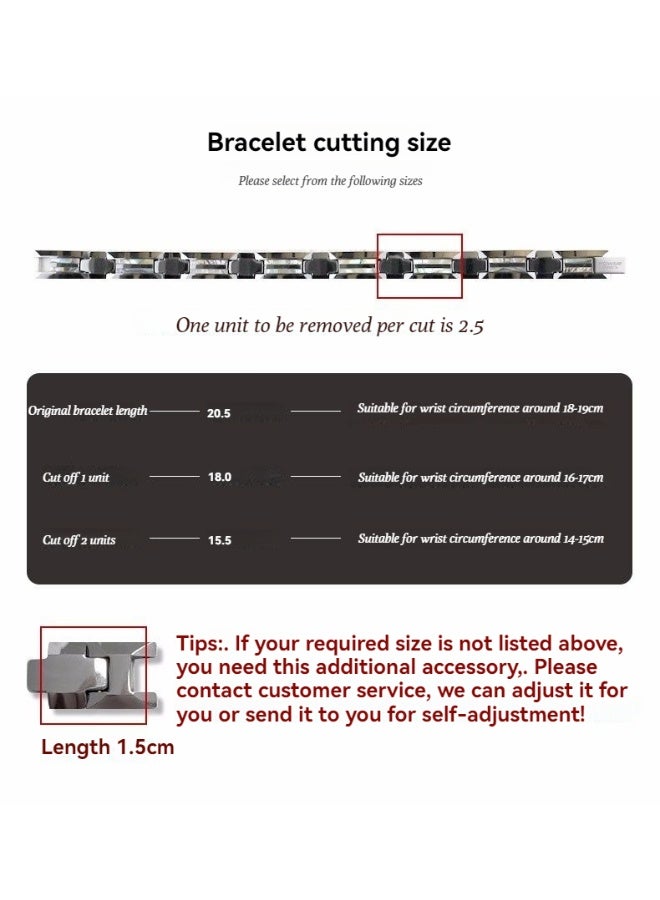Power Ionics Powerionics Trendy Men's and Women's Health Bracelet - Tungsten Steel Ceramic Magnet Couple Gift - Image 5
