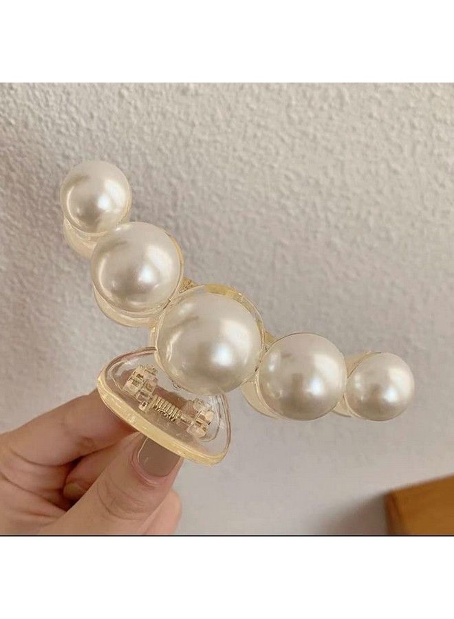 Pactiv Pearl Hair Clawstyling Hair Clips Strong Hold Hair Jaw Clips Big Hair Clips Barrettes Nonslip Birthday Business Gift Hair Accessories For Women Girls Daughter Girlfriend(2 Pack) - Image 3