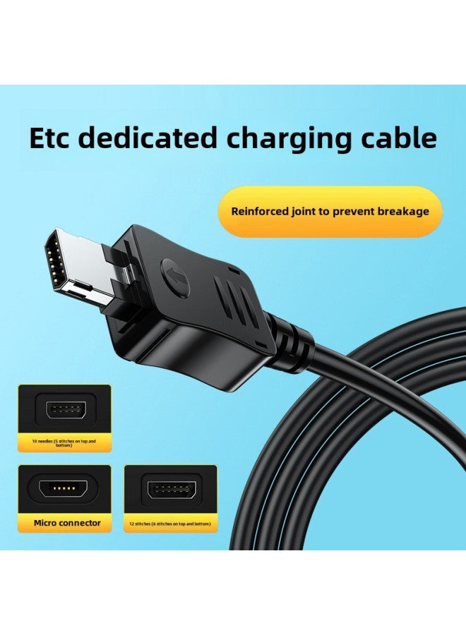 ETC Charger Line Car Truck Su Cartoon Zhejiang Yuetong Card High-speed Equipment Data Power Cord-Color:Old-Mini ETC Car Dedicated-Line Length:1 M - Image 2