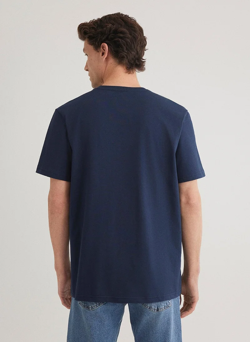 MAVI Mavi Logo Printed Navy T-Shirt