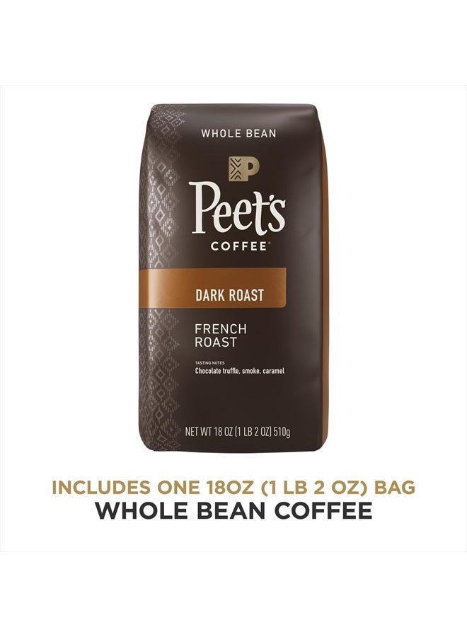 Peet's Coffee , Dark Roast Whole Bean Coffee - French Roast 18 Ounce Bag  - Image 2