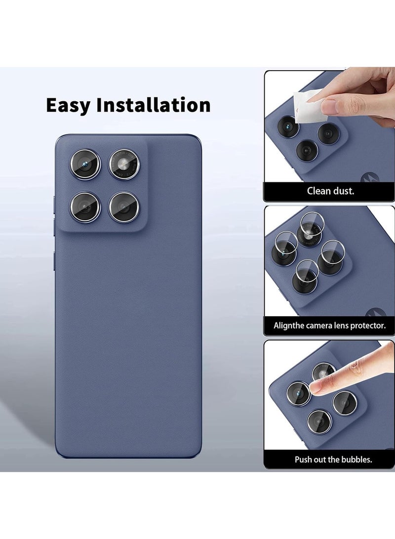 general [2+2 Packs] Tempered Glass Screen Protector with Camera Lens Protector Compatible Motorola Moto Edge 60 Fusion 5G, Full Coverage 9H Hardness Scratch Resistant Film - Image 2