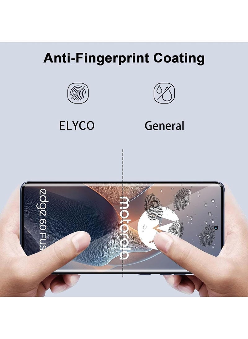 general [2+2 Packs] Tempered Glass Screen Protector with Camera Lens Protector Compatible Motorola Moto Edge 60 Fusion 5G, Full Coverage 9H Hardness Scratch Resistant Film - Image 4