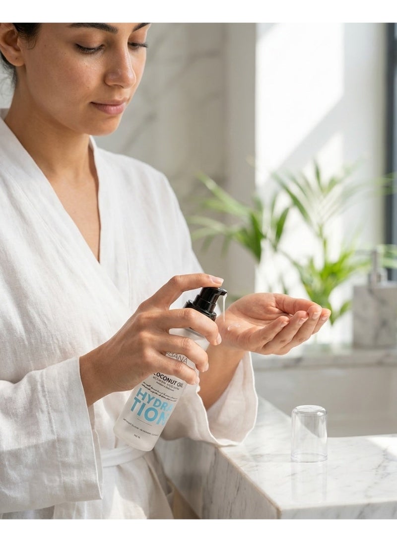 بوبانا سيروم الشعر بزيت جوز الهند - ترطيب عميق، تحكم في الهيشان وحماية من الحرارة - 100 مل - Image 3