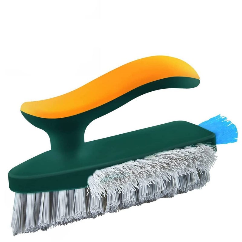 MVM Enterprise2 PC 4 in 1 Tile Grout Cleaner Brush with SqueegeePlastic Multipurpose Durable Nylon Wet Cleaning Brush for Home Kitchen and Bathroom - Image 1