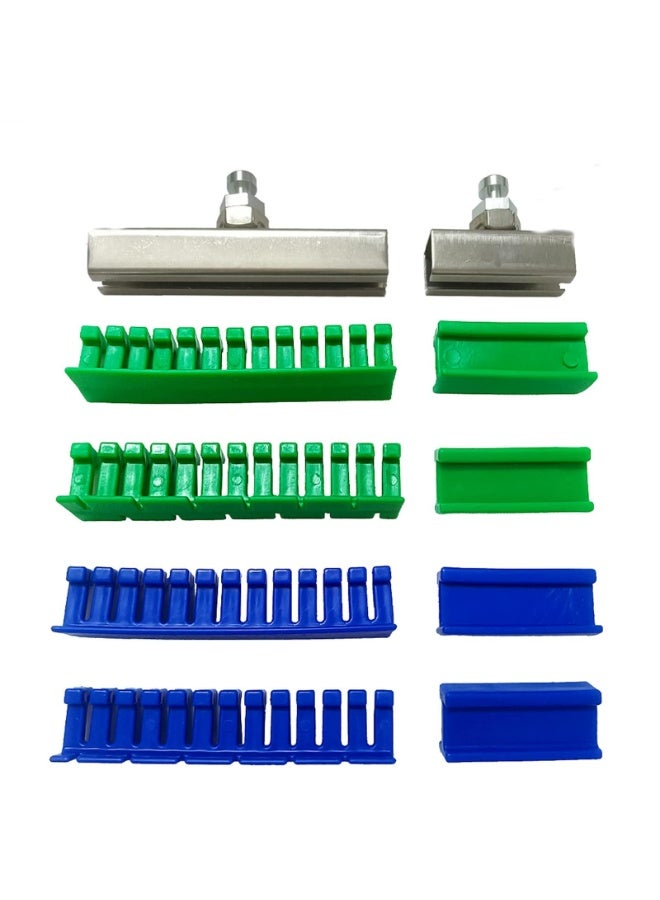 10pcs Adhesive Green Blue Glue Tabs Tools Kits for Car Paintless Dent Repair Tool Auto Dent Repair Tools Long Dent Repair Tools - Image 1