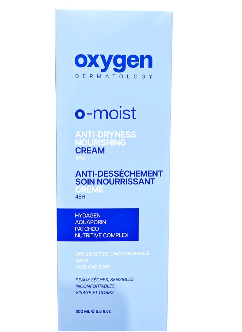 OXYGEN Oxygen O-Moist Anti Dryness Nourishing Cream  200 Ml 