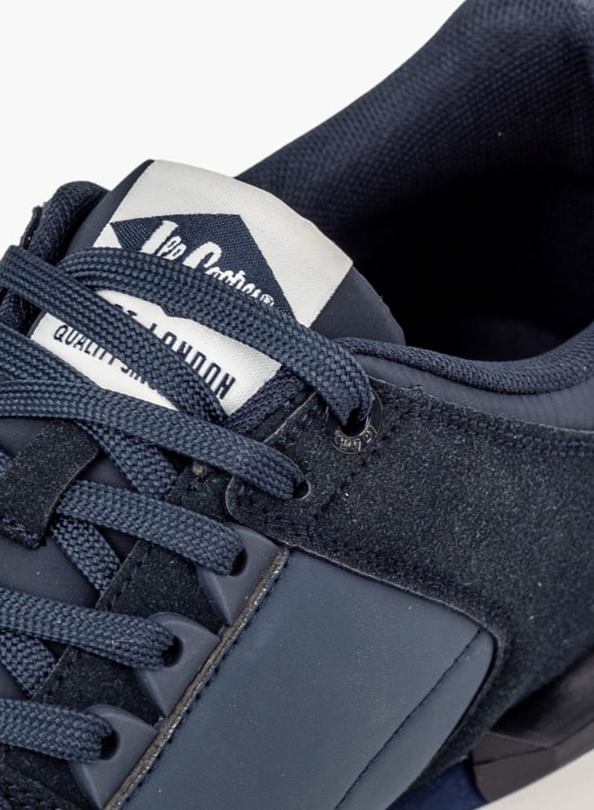 Lee Cooper Mens Panelled Sneakers With Lace-Up Closure - Image 4