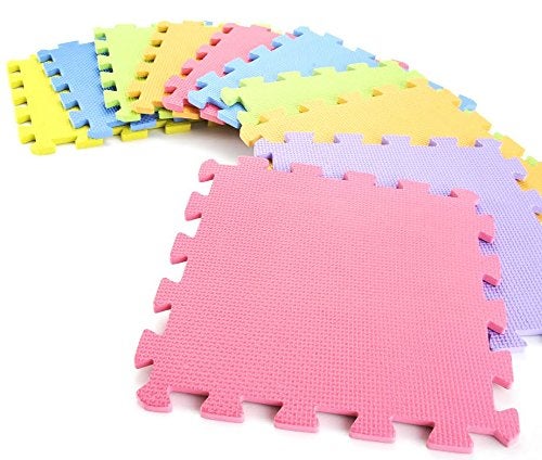 PowerTRC 10Piece Interlocking Floor Mats Exercise Mat Safety Play Floor Mat for Kids Tiles Cushions Soft Interlocking Exercise mats Garage Flooring Protector 10 Square Ft - Image 5