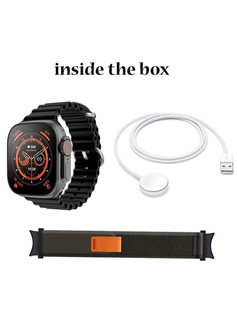 HK 11 Ultra Max 49mm AMOLED Smartwatch – Dual Straps, Wireless Charger, Compatible with Android  iOS - Image 5