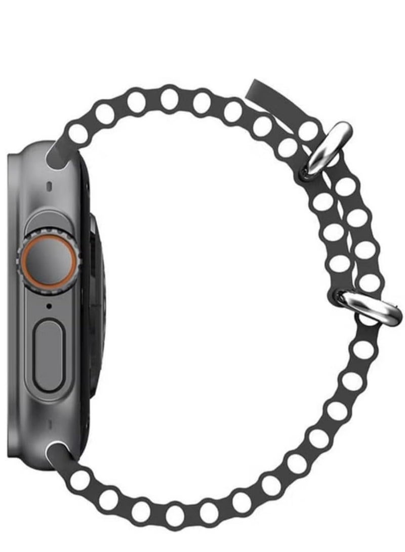 HK 11 Ultra Max 49mm AMOLED Smartwatch – Dual Straps, Wireless Charger, Compatible with Android  iOS - Image 3