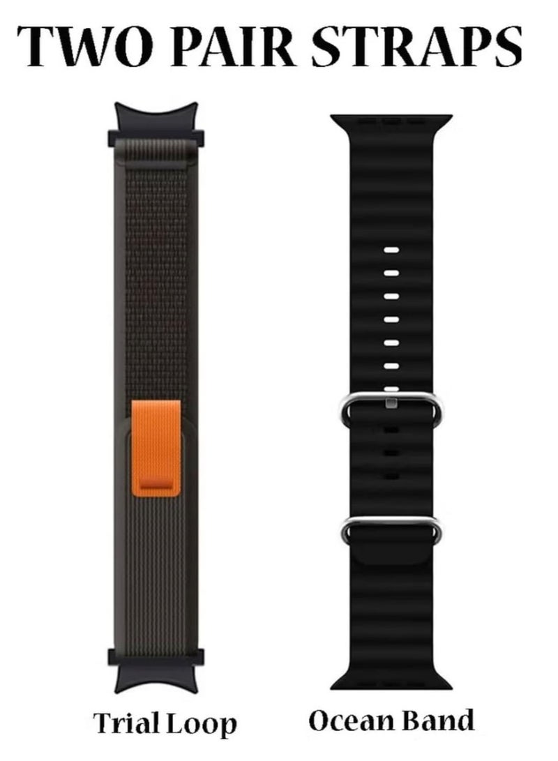 HK 11 Ultra Max 49mm AMOLED Smartwatch – Dual Straps, Wireless Charger, Compatible with Android  iOS - Image 4