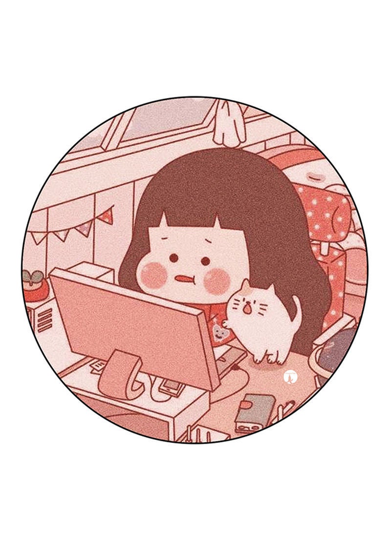 RKN Girl Printed Mouse Pad Multicolour