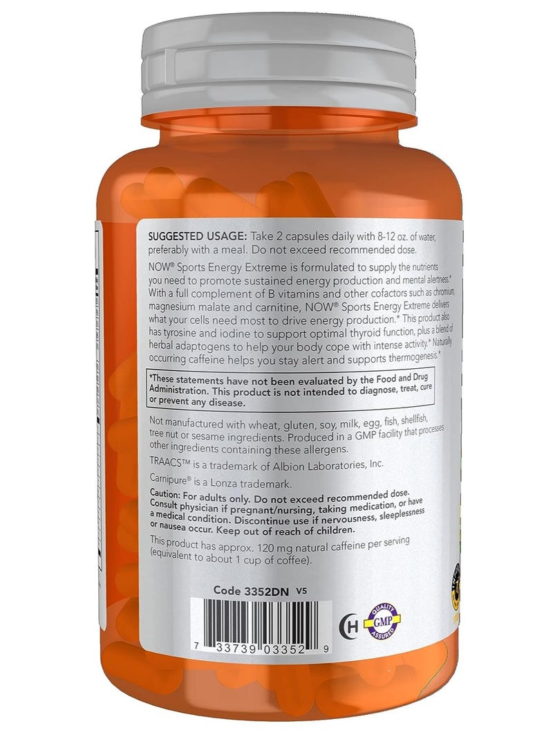 now Energy Extreme 90 Veg Capsules  - Image 3