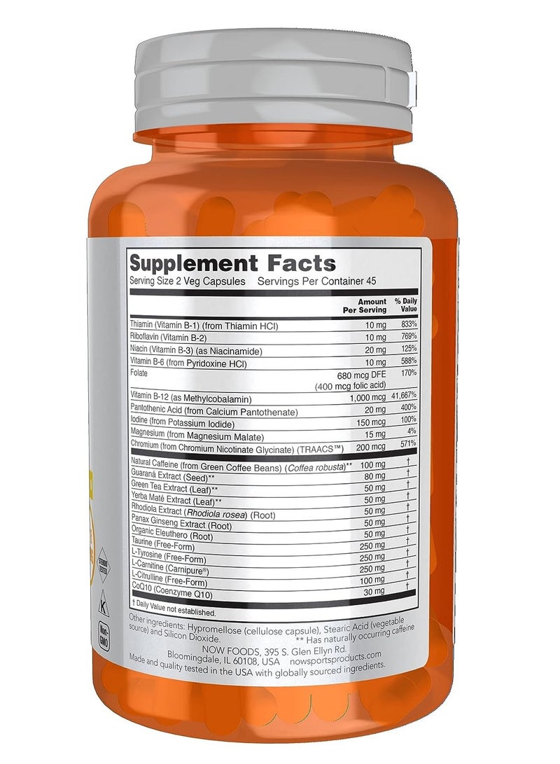 now Energy Extreme 90 Veg Capsules  - Image 2