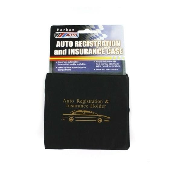 Sterling ESSENTIAL Car Auto Insurance Registration BLACK Document Wallet Holders 2 Pack - [BUNDLE, 2pcs] - Automobile, Motorcycle, Truck, Trailer Vinyl ID Holder & Visor Storage - Strong Closure On Each - - Image 2