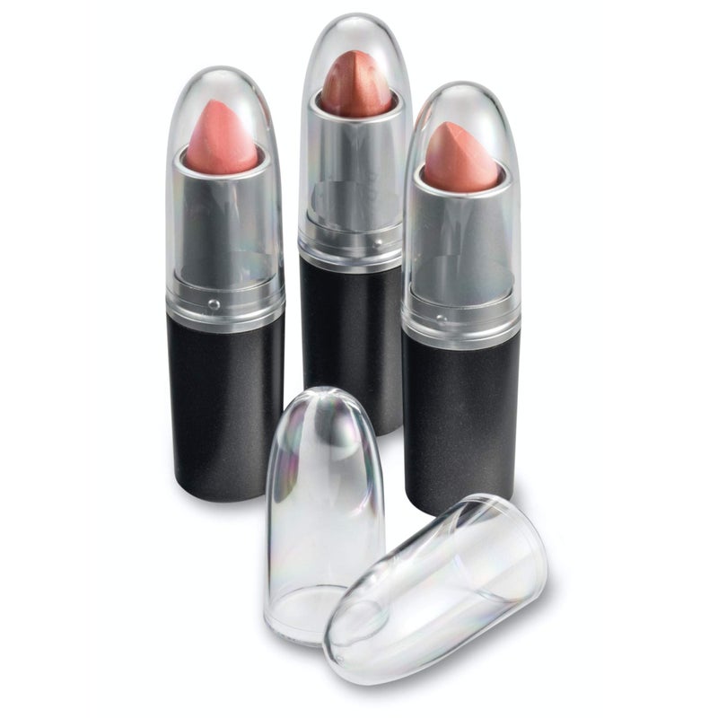 BY ALEGORY byAlegory Clear Lipstick Caps For MAC Replaces Original Cap To See Your Favorite Lipstick Color Easily 12 Count