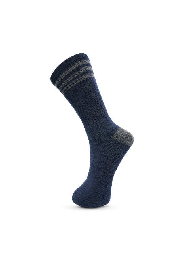 الورقة البيضاء 3 حزم من الجوارب القصيرة حتى منتصف الساق من تيري - Image 3