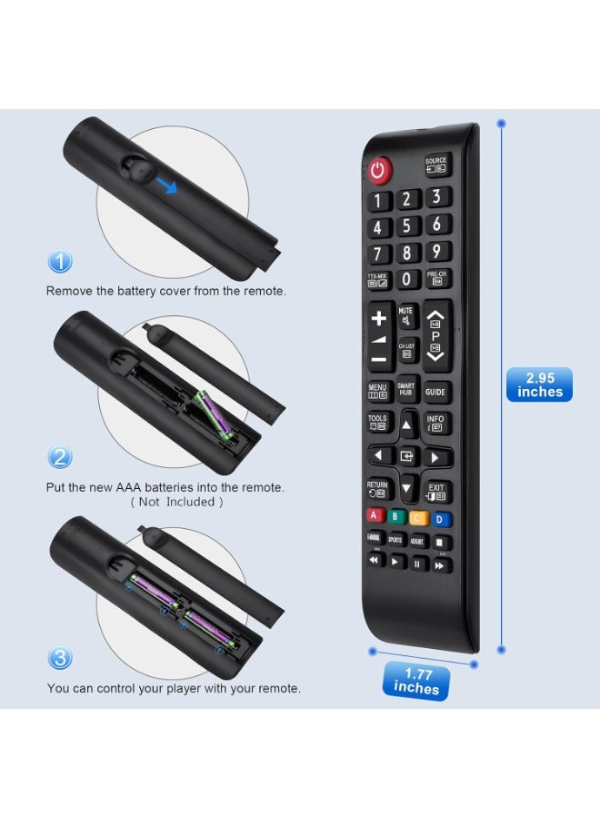 VIUAUAX Universal Remote Control for Samsung Smart TV BN59-01175N AA59-00603A AA59-00741A AA59-00786A Compatible with All Samsung TVs - Image 5