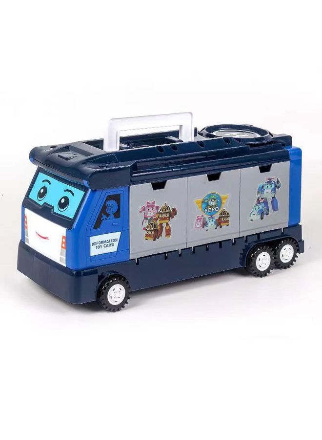 Perley Police Car Children's Assembled Deformable Toys Disassembling Crane Ambaly Haley Toy Car Educational Robot-Color: Transformed Bag - Image 5
