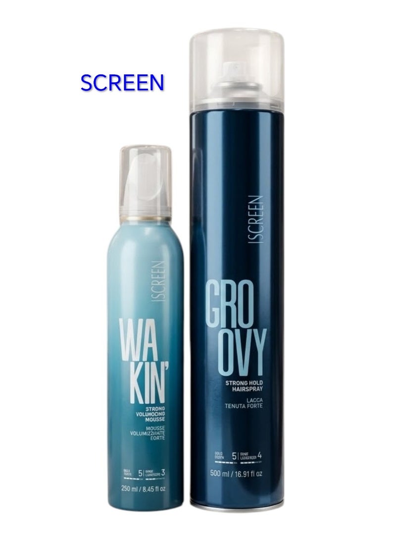 SCREEN Hairspray 500ml With Foam 250ml - Image 1