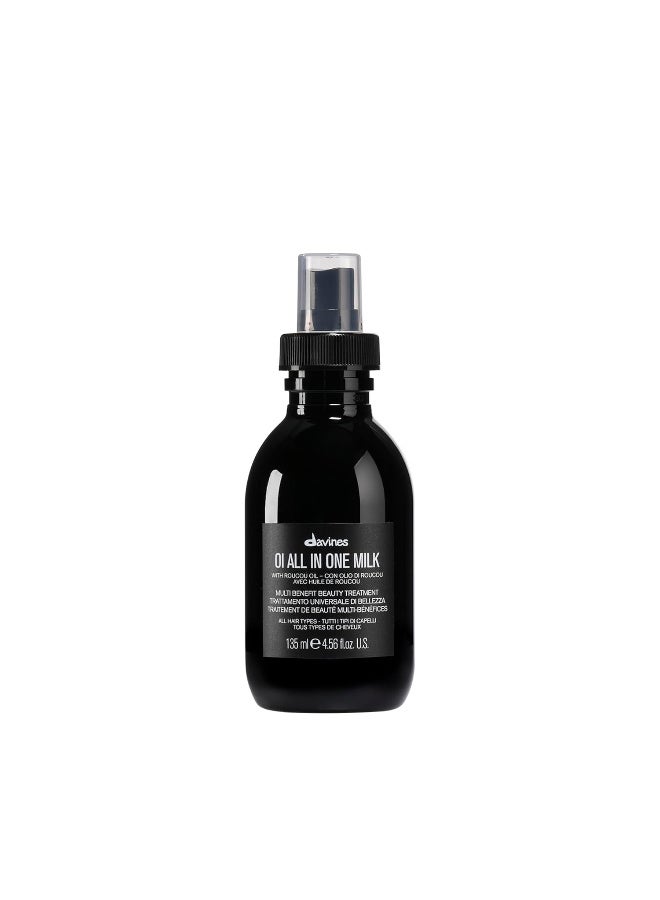 Davines OI All in One Milk | Hair Milk Spray | Powerful Hair Detangler + Hydrating Leave-In Treatment | Smoothes Frizzy Hair - Image 1