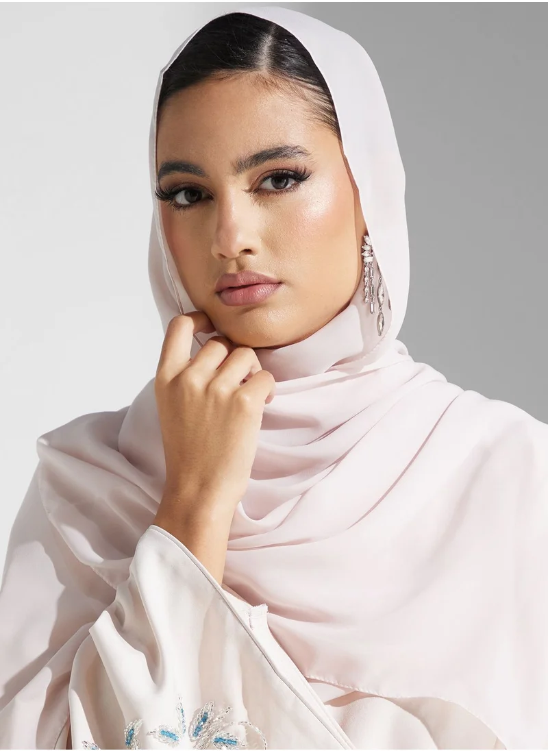 hayas closet Embellished V- Neck Abaya