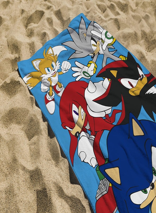 Character World Sonic Stars 100% Cotton Towel - Image 3