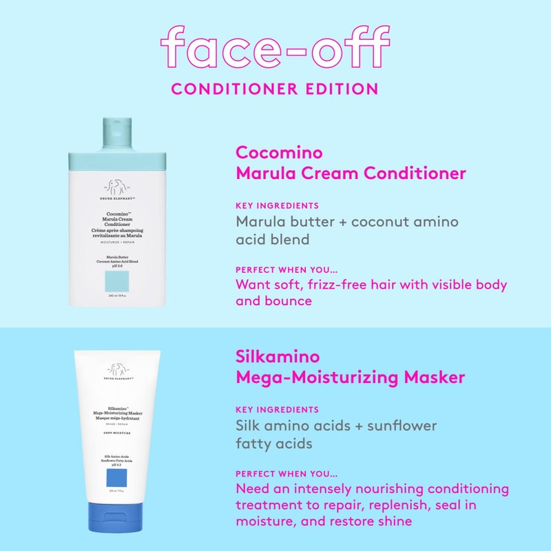 Drunk Elephant Silkamino Mega-Moisturizing Masker - 210 ml/7 fl oz - Silk Amino Acids - Clean Clinical - Sulfate-Free - Cruelty-Free - Dermatologist-Tested - Free of Essential Oils, Silicones, and SLS - Image 3