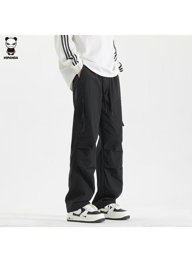 Hipanda o Panda Men's Workwear Pants Autumn Trendy Functional Men's Outdoor Casual Khaki Pants L - Image 3
