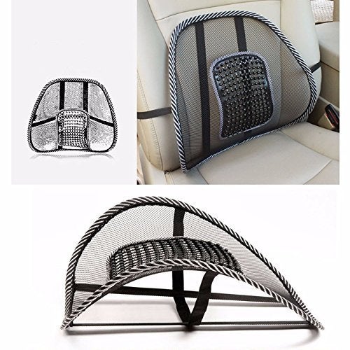 Skyzone skyzone Pad Cushion Ventilate Mesh Support Lumbar Back Massage Chair Seat Car Home Relief Pain Sciatica for Men Belt Orthopedic Office Rest Lower - Image 3