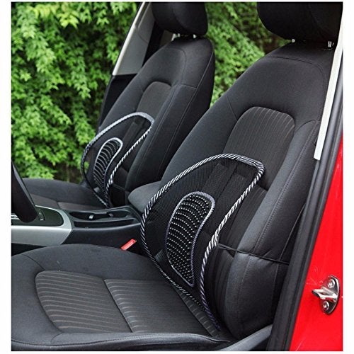 Skyzone skyzone Pad Cushion Ventilate Mesh Support Lumbar Back Massage Chair Seat Car Home Relief Pain Sciatica for Men Belt Orthopedic Office Rest Lower - Image 2