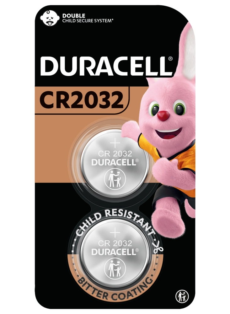 Duracell CR 2032 Lithium Batteries 3V - Pack of 2 - Image 1