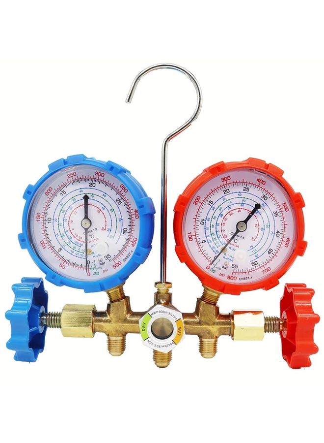 R32 R404A R410A R134A Refrigerant Gauge Kit Accurate Pressure Measurement HVAC Tools - Image 3