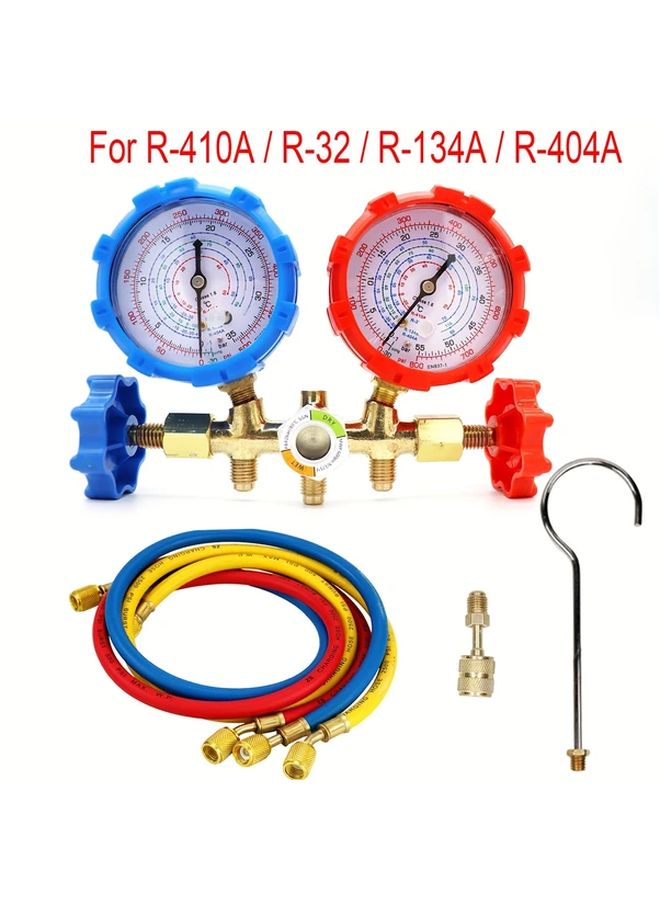 R32 R404A R410A R134A Refrigerant Gauge Kit Accurate Pressure Measurement HVAC Tools - Image 5